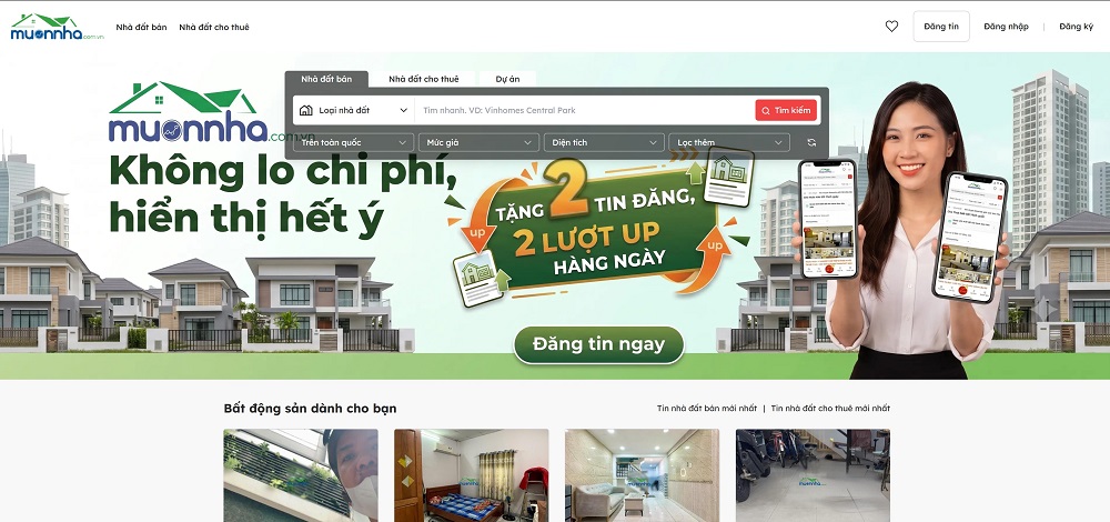 Cách tăng tốc độ bán nhà đất bằng các gói tin đăng VIP