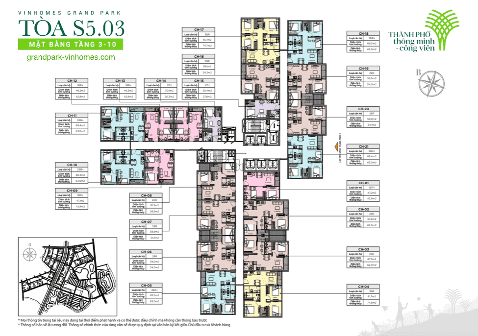 Sống Sang - Đầu Tư Thông Minh: Tòa S5.03 Vinhomes Grand Park