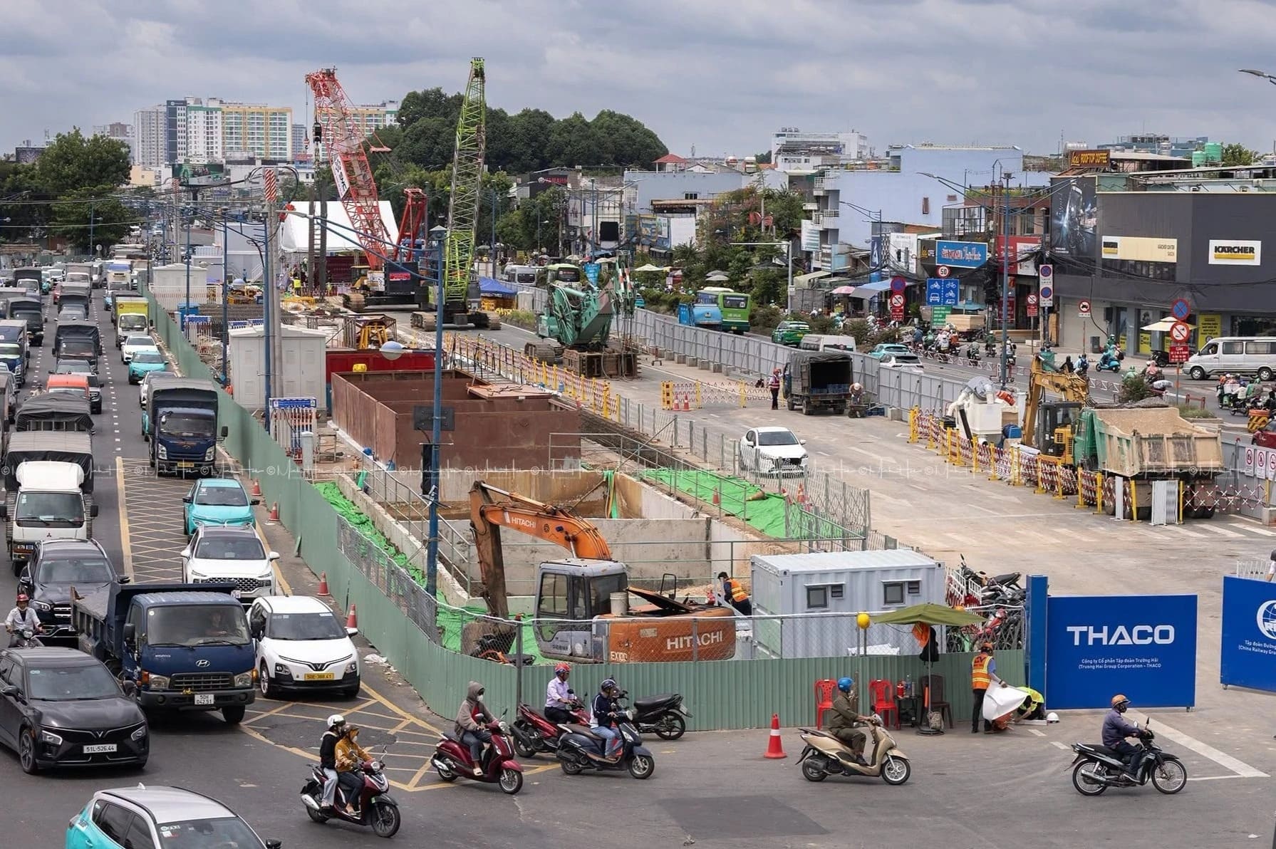 Metro Số 2 Bến Thành - Tham Lương: Bắt đầu thi công ga ngầm đầu tiên